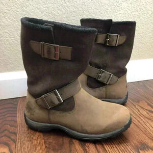 Baffin Danka Women’s Bell-W009 Boots Size 6 Chocolate Color $199 Buckle